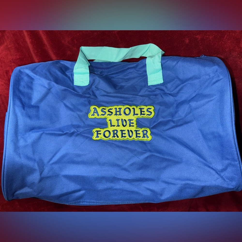 ALF (Assholes Live Forever) Blue “Emotional Baggage” Duffel Bag- New